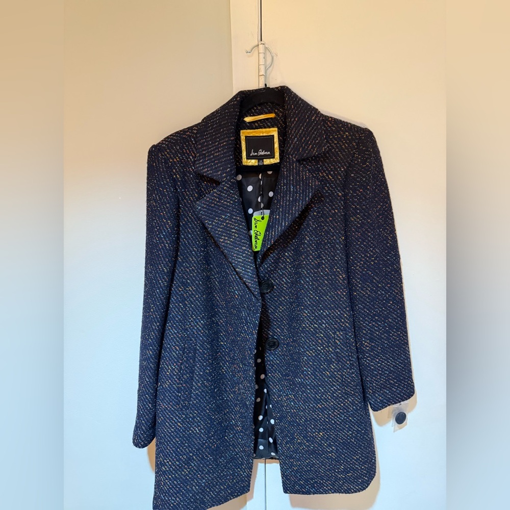 NWT Sam Edelman Multicolor Tweed Coat